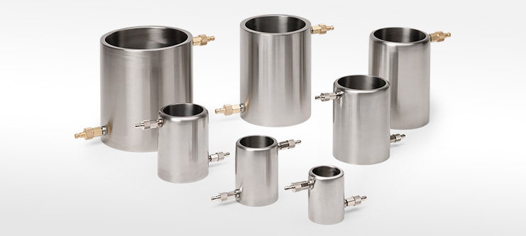 Double-walled stainless steel containers 30 ml - 5 litres
