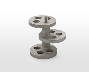 Hardened steel pearl mill impellers with male thread