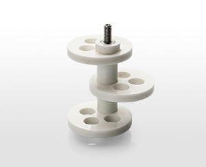 Hardened steel pearl mill impellers with male thread