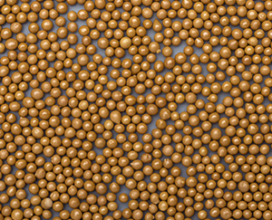 Hardened steel pearl mill impellers with male thread